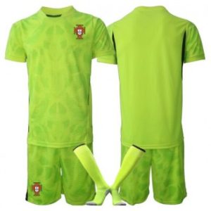 Portugal VM 2026 Keeper Hjemmedraktsett til barn Kortermet med Bukse