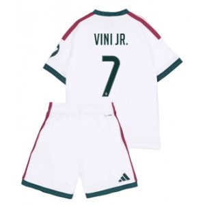 Real Madrid Vinicius Junior #7 Hjemmedrakt Sett 26/27 – Barn hvit Fotballdrakt