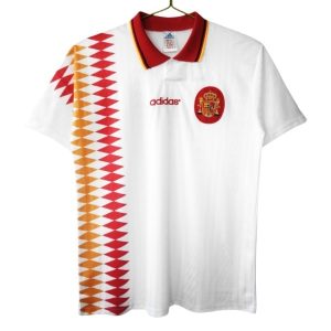 Billige Retro Spania Bortedrakt 1994 hvit Fotballdrakt