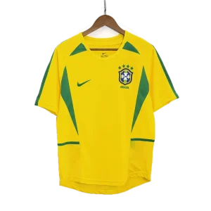 Retro fotballdrakter Brasil Hjemmedrakt 2002/03 gul