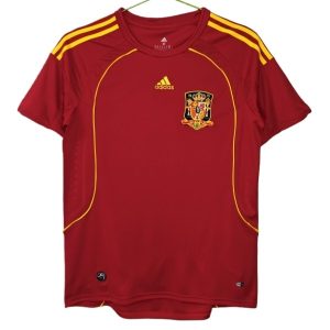 Retro Spania 2008 Hjemmedrakt Landslagsdrakt rød