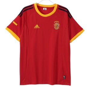 Retro Spania Hjemmedrakt 2002 rød Landslagsdrakt
