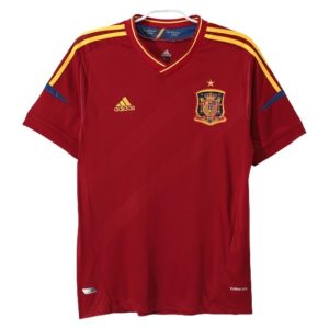 Spania 2012 Hjemmedrakt retro drakter til herre rød