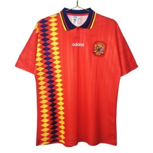 Spania Hjemmetrøye Retro 1994-1995 Fotballdrakter rød