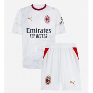 AC Milan Bortedrakt til barn 2026-27 hvit Fotball Barndrakt