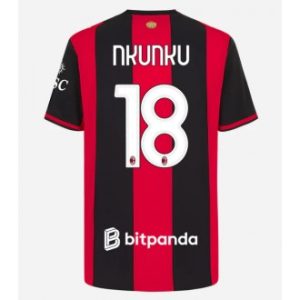 AC Milan Christopher Nkunku #18 Hjemmedrakt 2026-27 rød og svart