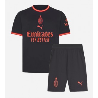 Christopher Nkunku #18 AC Milan 2026-27 Tredje skjorte barn fotballsett Fotballdrakt