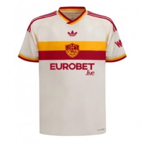 AS Roma Bortedrakt 2026-27 herre Kortermet hvit fotballdrakt