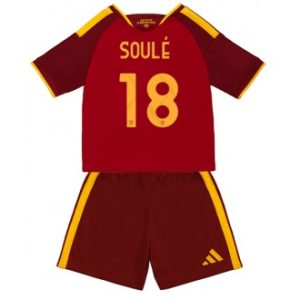 AS Roma Hjemmedrakt 2026-27 med Soule 18 rød Draktsett til Barn