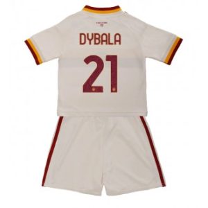 AS Roma Paulo Dybala #21 Bortedrakt barn 2026-27 hvit Fotballdrakt