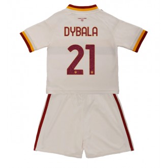 AS Roma Paulo Dybala #21 Bortedrakt barn 2026-27 hvit Fotballdrakt