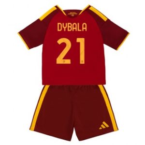 AS Roma drakt 26/27 Paulo Dybala #21 Hjemmedrakt Barn Fotballdrakt rød
