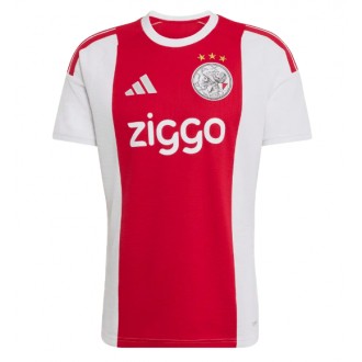 Ajax Hjemmedrakt 2026-27 rød og hvit fotballtrøyer Kortermet