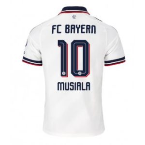 Jamal Musiala #10 Bayern Munich Bortedrakt 2026-27 hvit fotballdrakt for menn