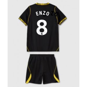 Chelsea Enzo Fernandez #8 Bortedrakt til barn 2026-27 svart drakt med kort erm