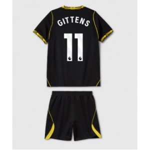 Chelsea Jamie Gittens #11 Bortedrakt til barn 2026-27 svart Fotballtrøye