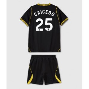 Billige Fotballdrakter til barn Chelsea Moises Caicedo #25 Bortedrakt 2026-27