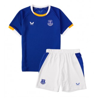 Everton drakt barn 2026-27 Hjemmedrakt blå hvit fotballtrøye med shorts