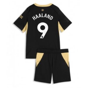 Manchester City Erling Haaland #9 Bortedrakt 2026-27 barn fotballsett Fotballdrakt