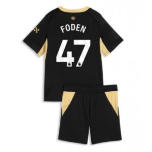 Manchester City Phil Foden #47 Bortedrakt barn fotballsett Fotballdrakt 2026-27