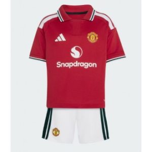 Manchester United drakt 2026-27 barn rød hjemmetrøye med shorts