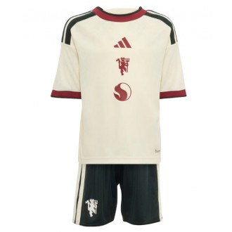 Manchester United Tredje skjorte 2026-27 hvit fotballdrakt til barn