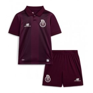 Porto Bortedrakt 2026-27 Claret Draktsett barn Fotballtrøye Med Eget Navn