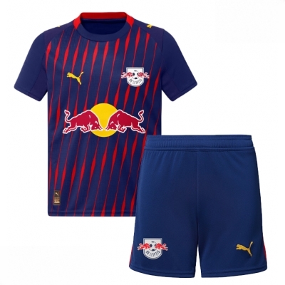 Billige fotballdrakter til Barn RB Leipzig Antonio Nusa #7 Bortedraktsett 2025-26-1