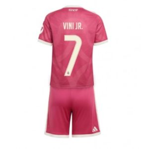 Real Madrid Vinicius Junior #7 Tredje skjorte til barn 2026-27 rosa drakt