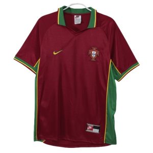 Billige Portugal Hjemmedrakt 1998 Retro Fotballdrakter