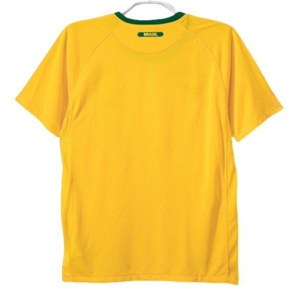 Brasil Hjemmedrakt Retro 2010 gul drakt herre-1