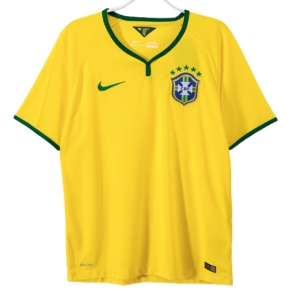 Brasil Hjemmedrakt Retro 2014 kortermet herre drakt