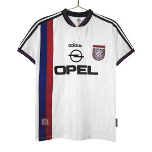 FC Bayern München Bortedrakt Retro Fotballdrakter 1996-1998 hvit