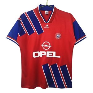 FC Bayern München Hjemmedrakt Retro Fotballdrakter 1993-1995 rød blå