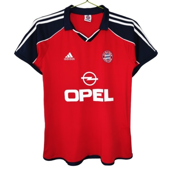 FC Bayern München Hjemmedrakt retrodrakt 2000-2001 rød svart