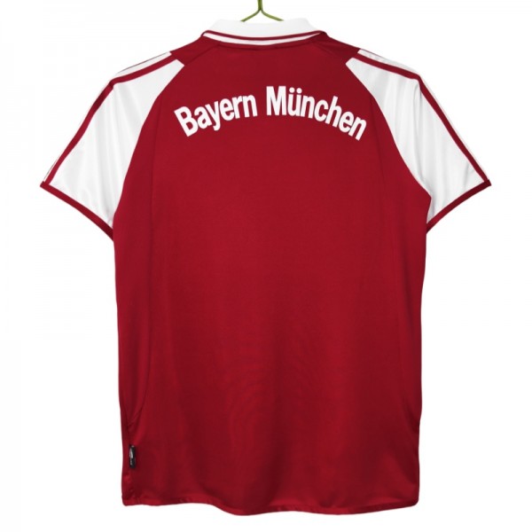 FC Bayern München retrodrakt Hjemmedrakt 2003-2004 rød hvit-1