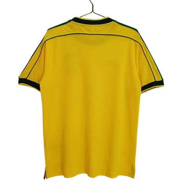 Fotballdrakter Retro Brasil Hjemmedrakt 1998 gul-1