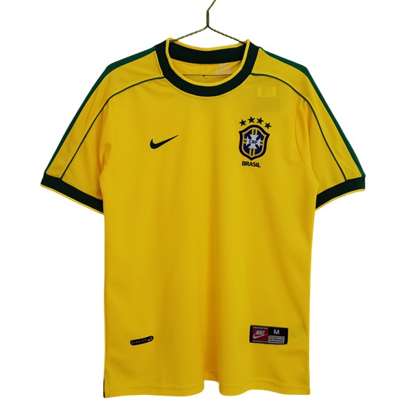 Fotballdrakter Retro Brasil Hjemmedrakt 1998 gul