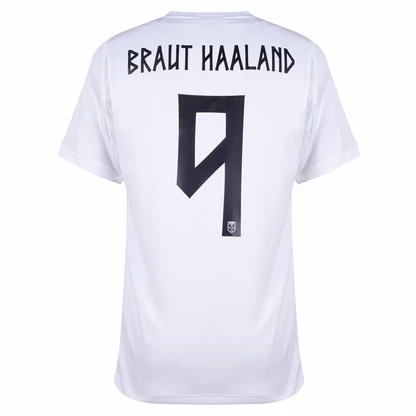 Norske fotballdrakter VM 2026 Tredjedrakt Erling Haaland #9 hvit