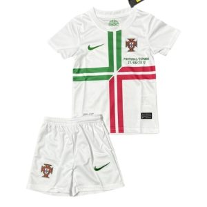Portugal Bortedrakt Retro 2012 barn fotballsett Fotballdrakt