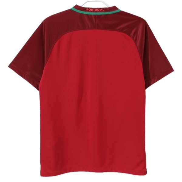 Portugal Hjemmedrakt Retro 2016 herre fotballdrakt rød-1