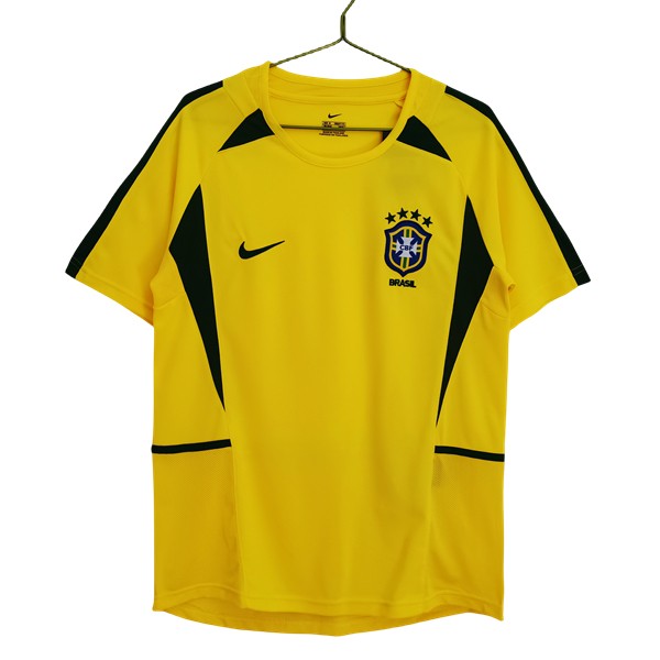 Retro Brasil Hjemmedrakt 2002 Fotballtrøye Med Eget Navn