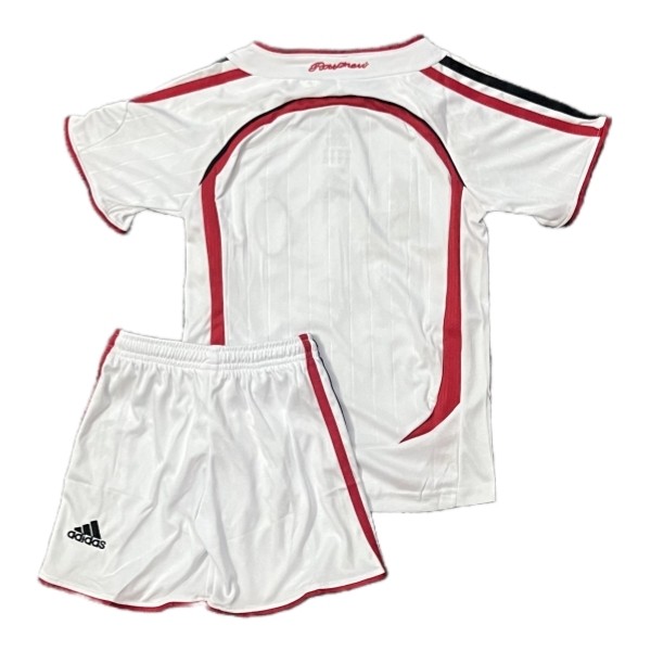 Retro Fotballdrakter Barn AC Milan Bortedrakt 2006-2007 hvit-1