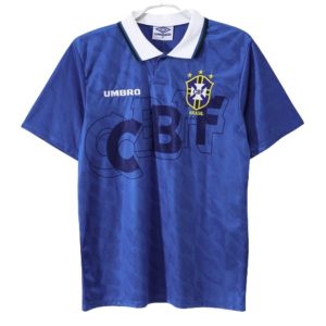 Retro Fotballdrakter Brasil Bortedrakt 1991-1993 blå til herre