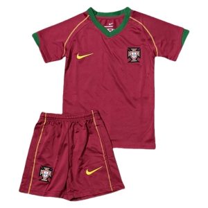 Retro Portugal 2006 drakt barn sett hjemmedrakt med shorts