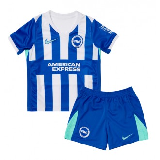 Kjøp billige Brighton Hjemmedrakt 2025-26 barn fotballsett Fotballdrakt