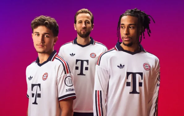 Sofistikerte bortedraktfarger for Bayern München og mestrenes verdighet. Sofistikerte bortedraktfarger for Bayern München og mestrenes verdighet.