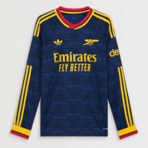 Arsenal Bortedrakt 2026-27 blå Langermet Fotballtrøye Med Eget Navn