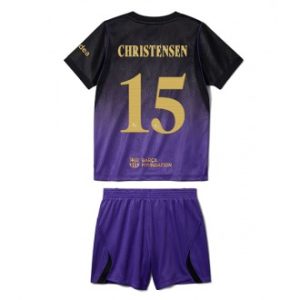 Billige fotballdrakter til Barn Barcelona Andreas Christensen #15 Bortedrakt 2026-27
