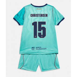 Barcelona Fotballdrakt Barn 2026/27 Andreas Christensen #15 Tredje skjorte med Shorts